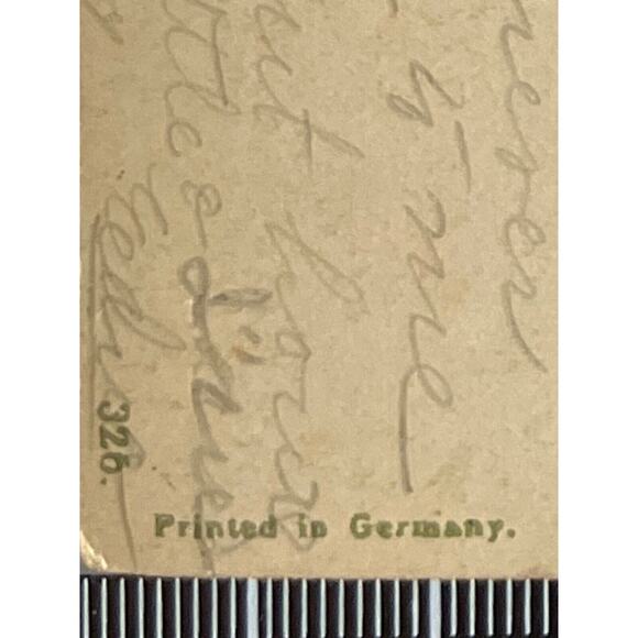 Antique 1911 Ephemera Embossed Posted Signed Postcard Best Wishes Roses Country - Picture 6 of 6